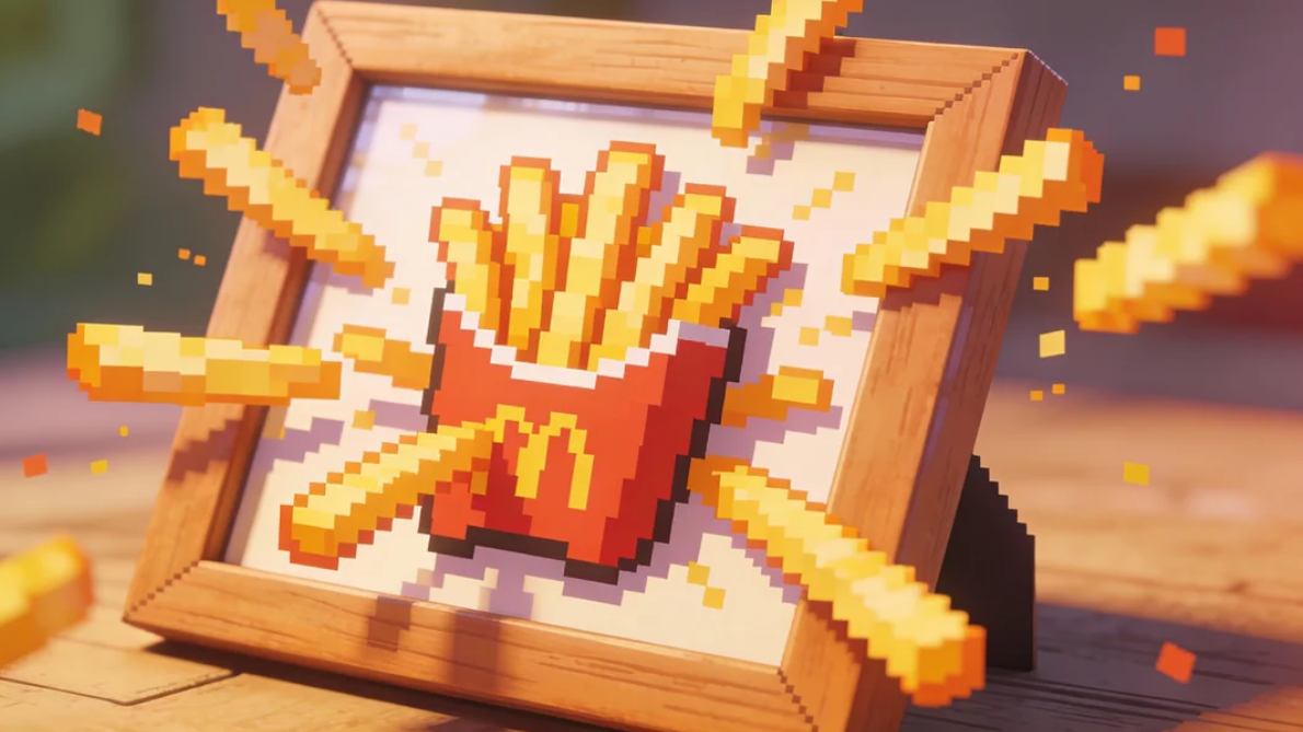 Interactive frame breaks image