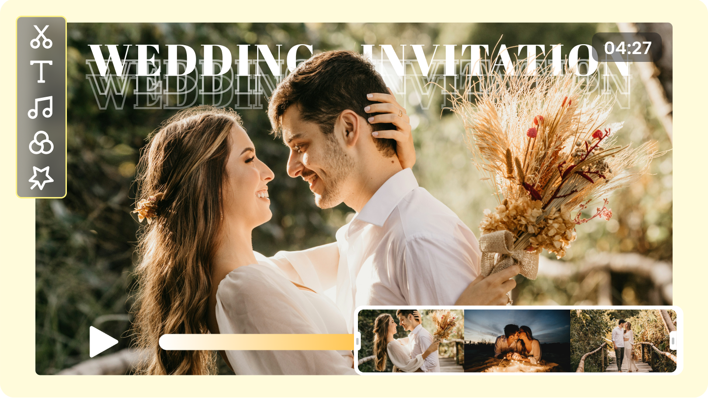 make a video wedding invitation 