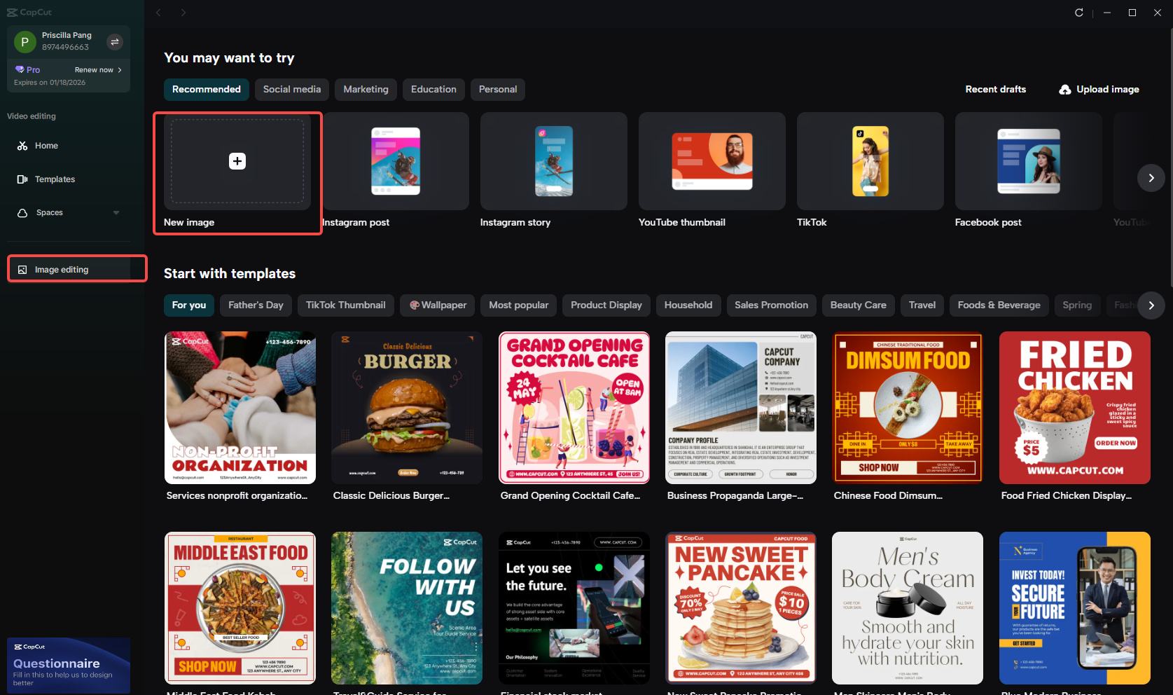 Start with a new canvas