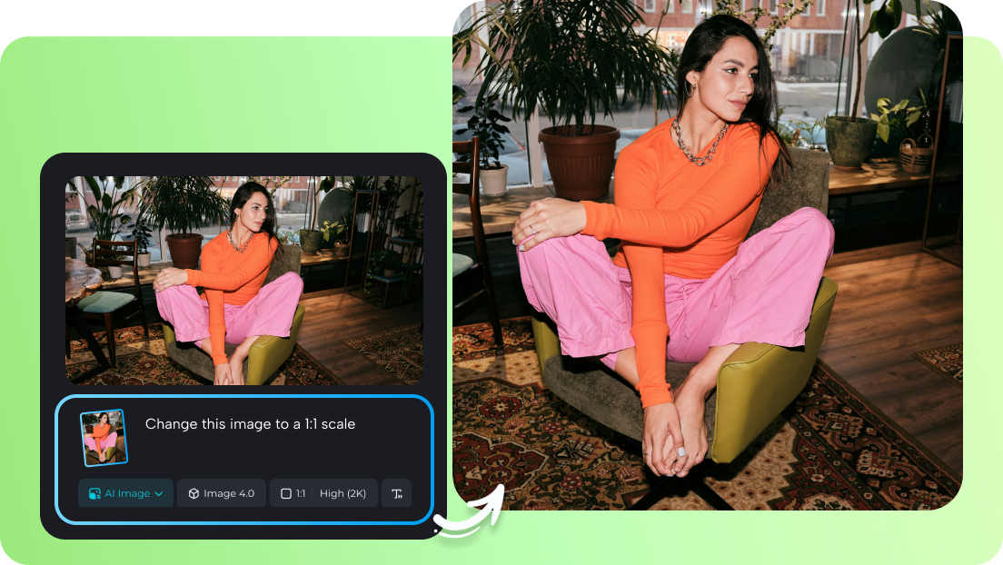 Redimensionador de imágenes con IA imagen
