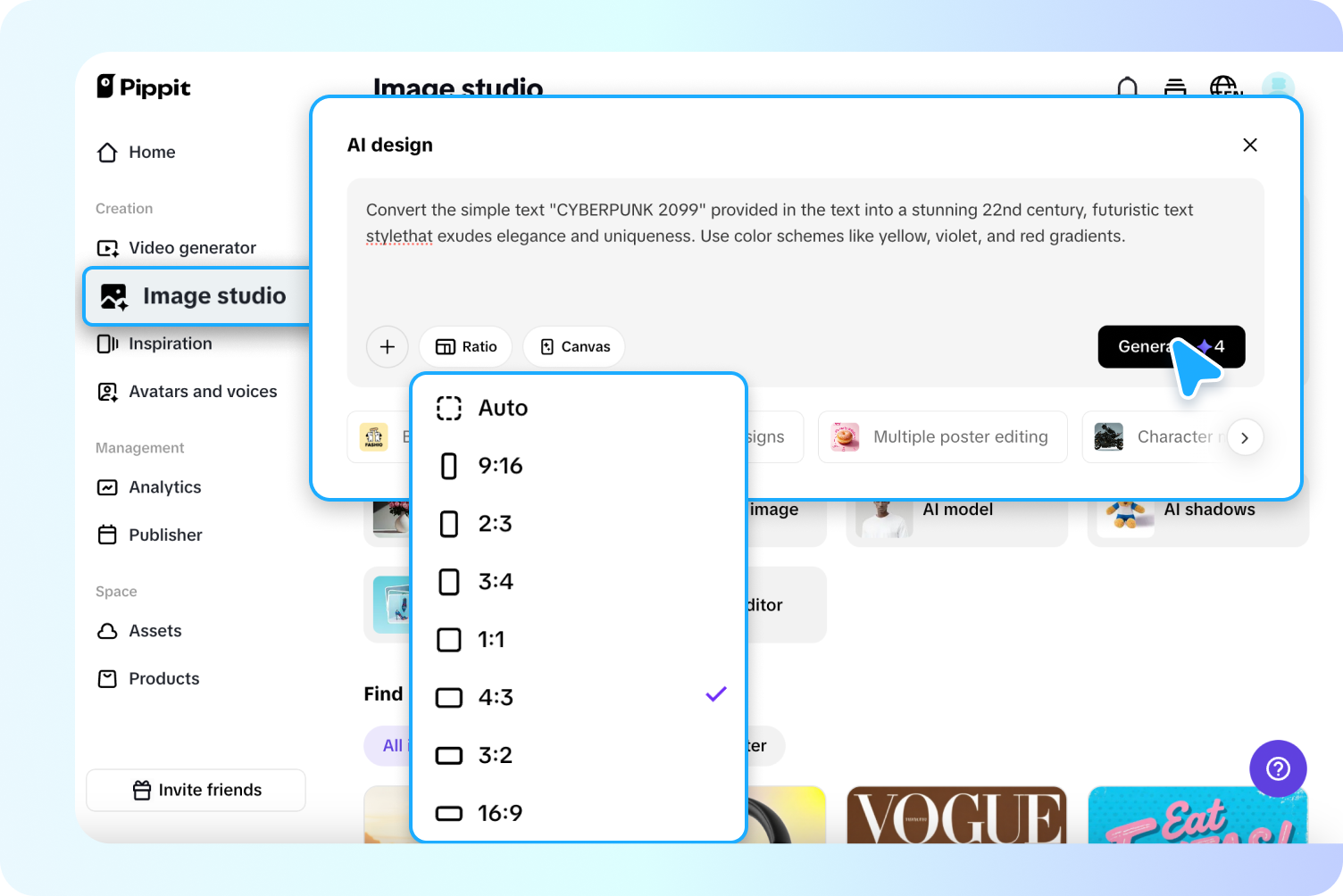 Generate your poster
