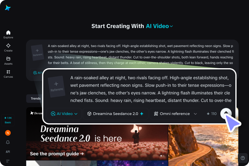 Paso 1: Abra el generador de videos y escriba su mensaje