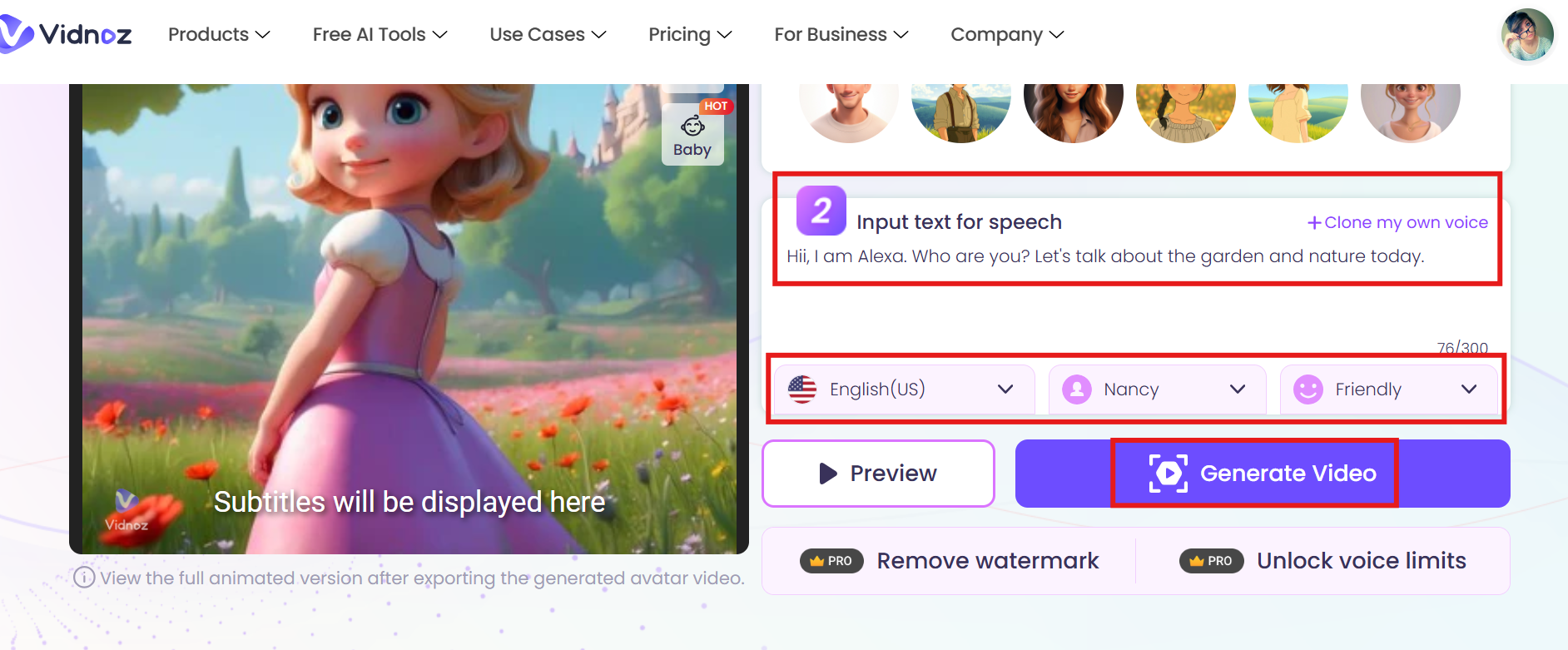 Input text