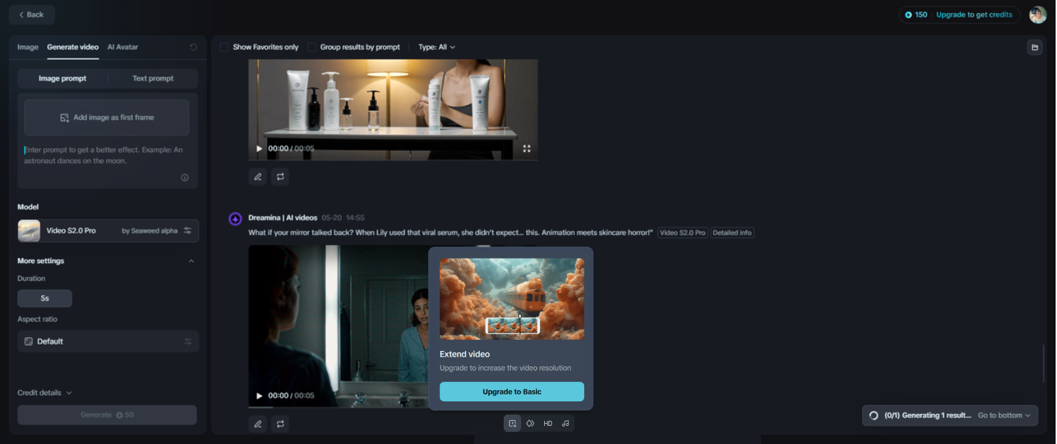 Extend video