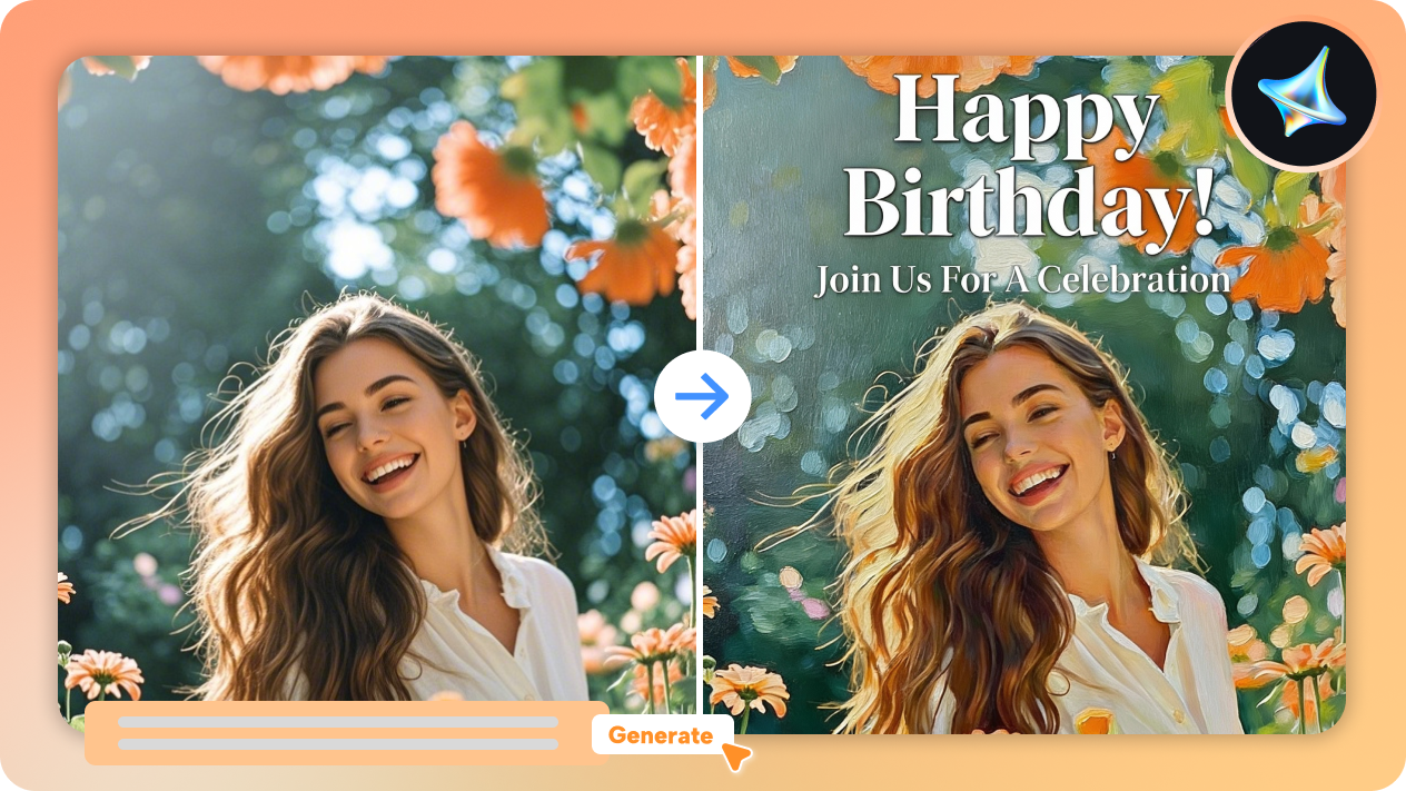 transform photos into stunning birthday invitation designs