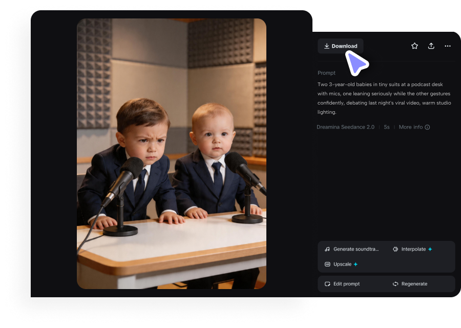 Muat turun video podcast anda