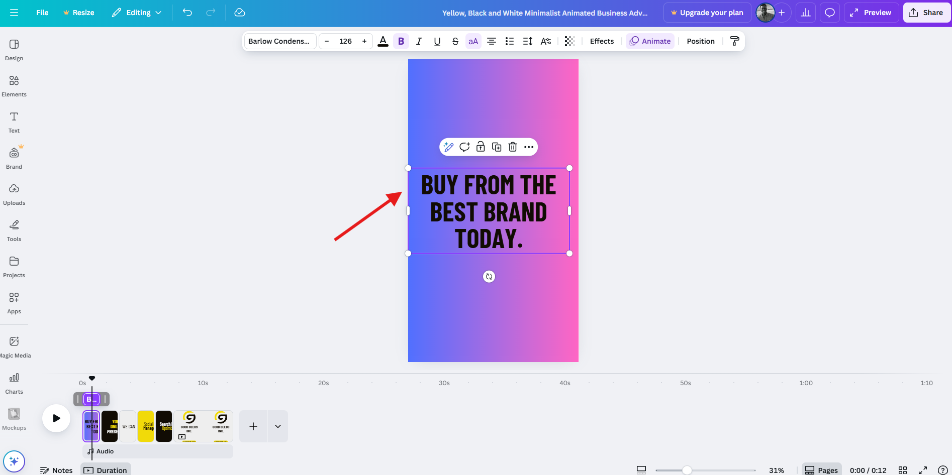 Motion graphics examples