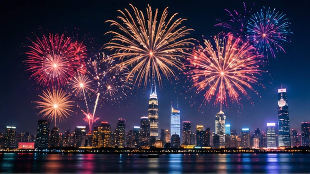 AI Fireworks Video Generator prompt result 1