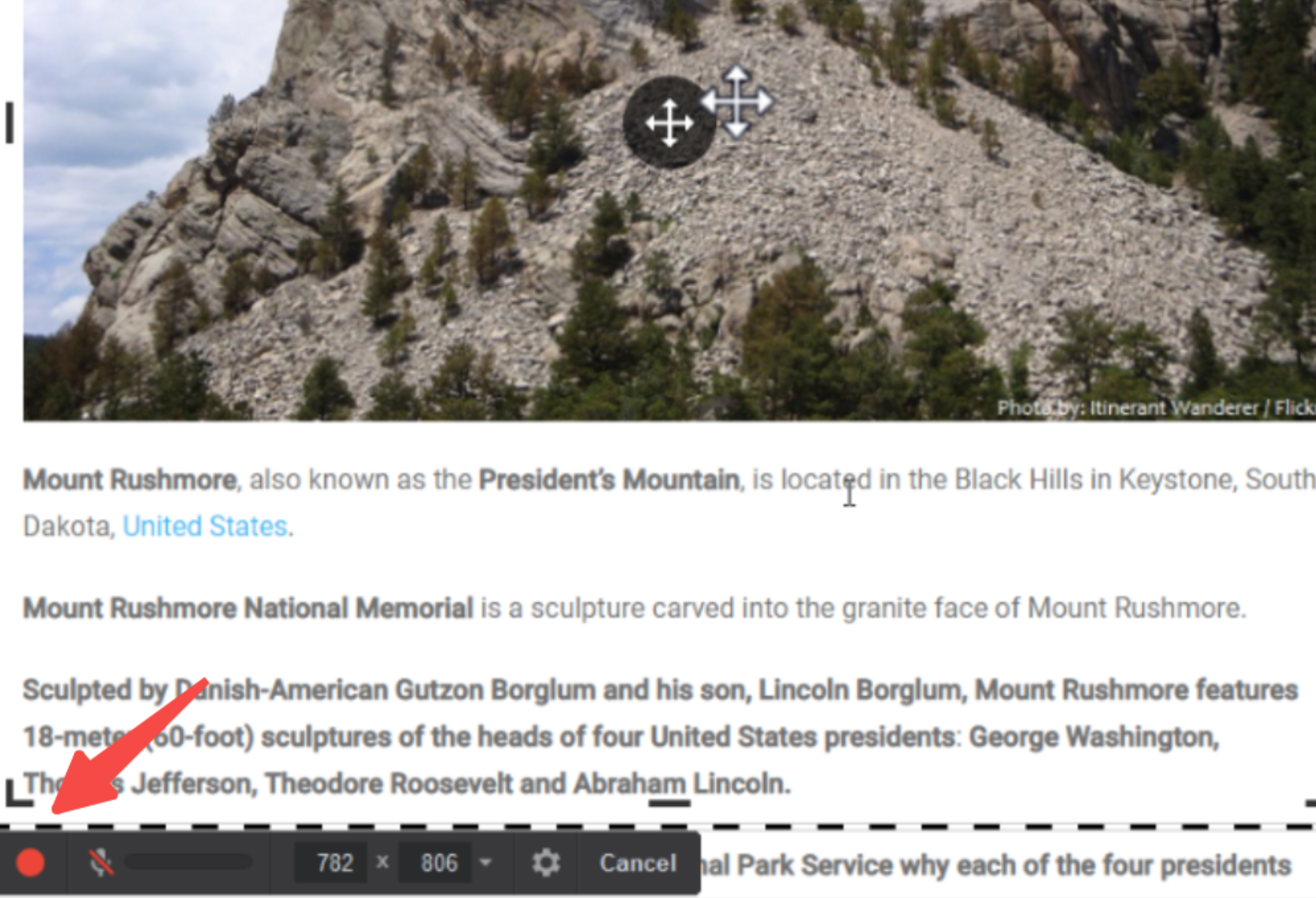 Starting and stopping the recording in the iSpring Screen Recorder