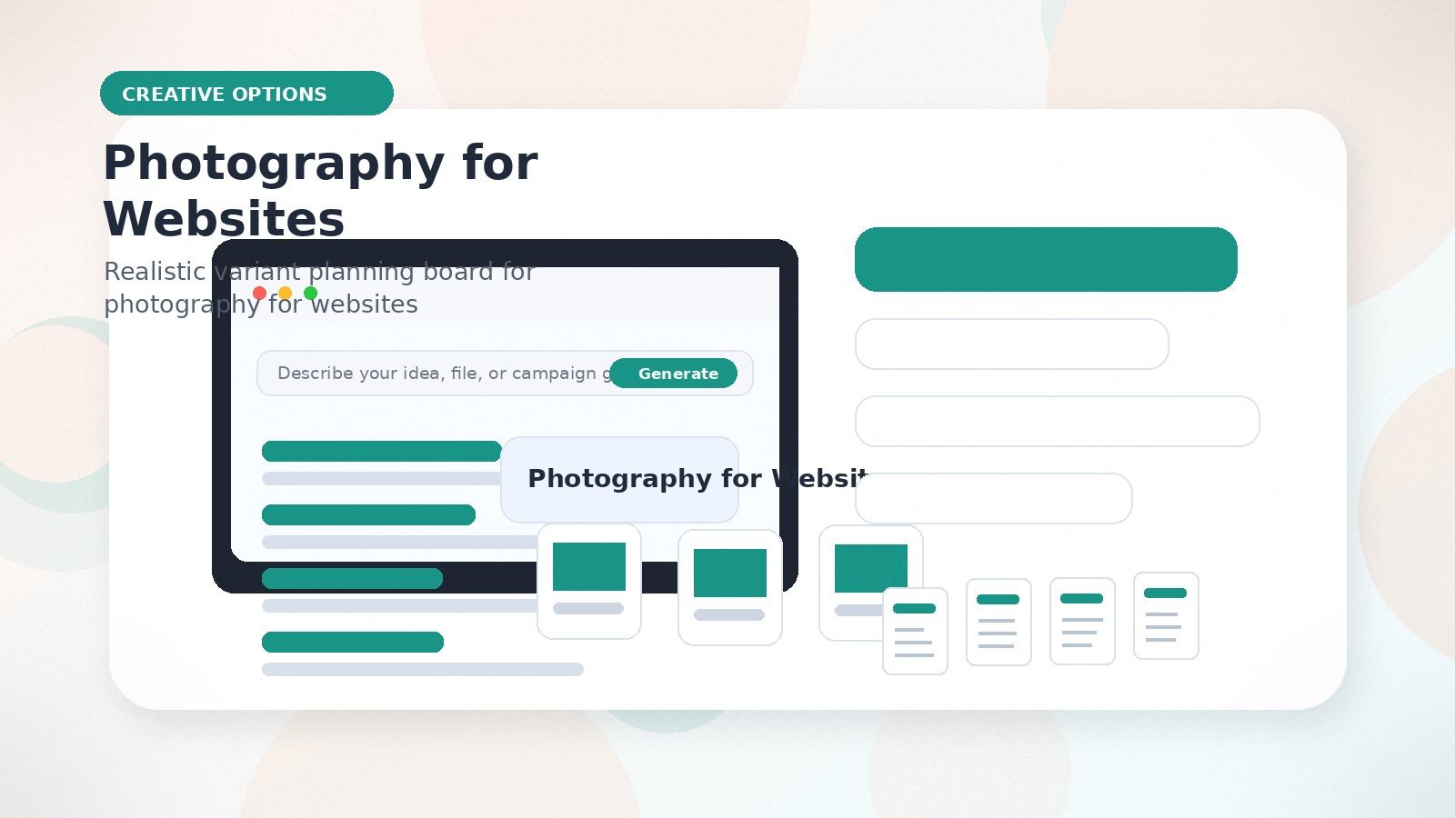 Photography for Websites realistic creative options visual for photography for websites