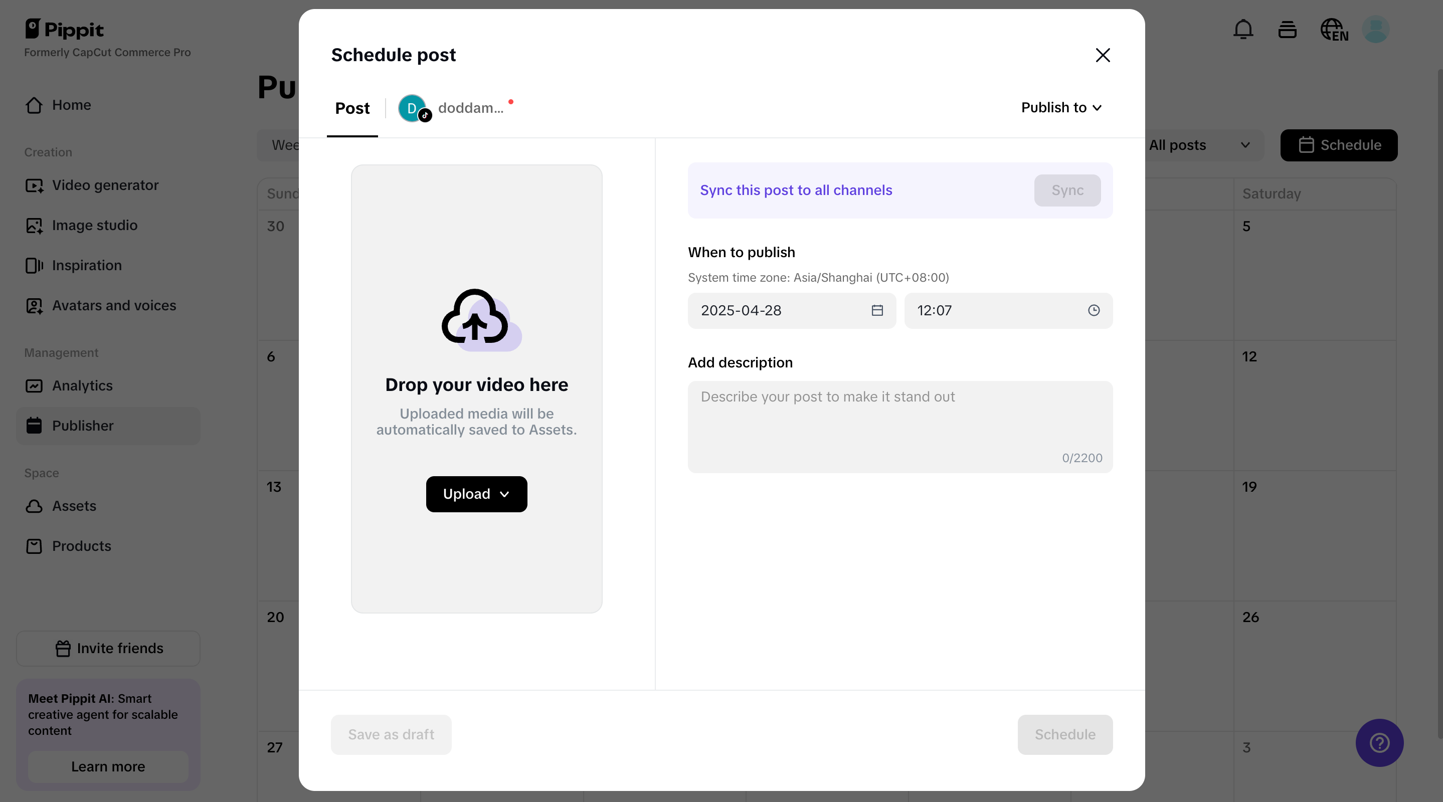 Smart scheduling and auto-publishing