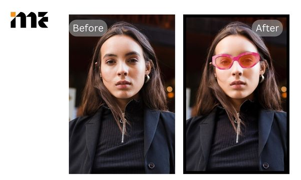 Interface of ImagineMe - an efficient tool for AI glasses try-on