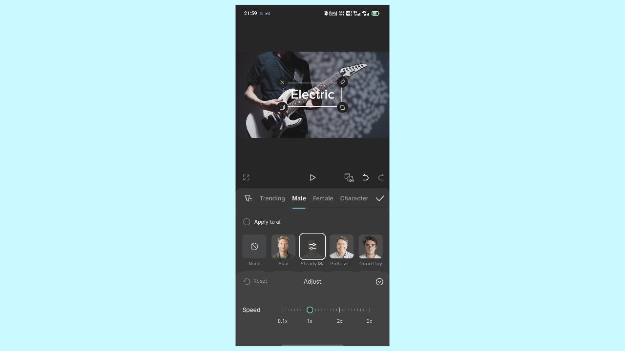 CapCut App interface (Android & iOS)