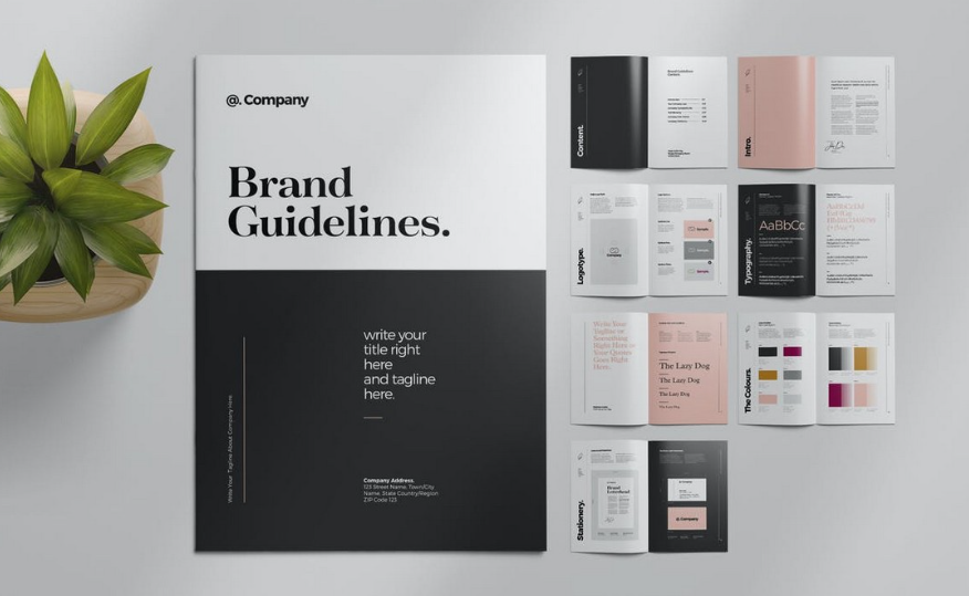 Brand guide templates