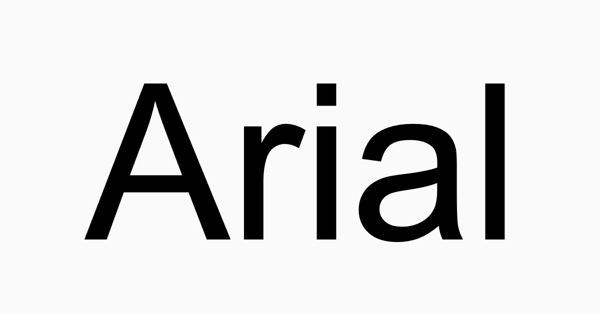 Arial (Helvetica alternative)