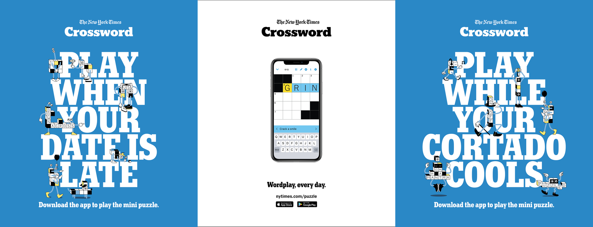 New York Times crossword ad