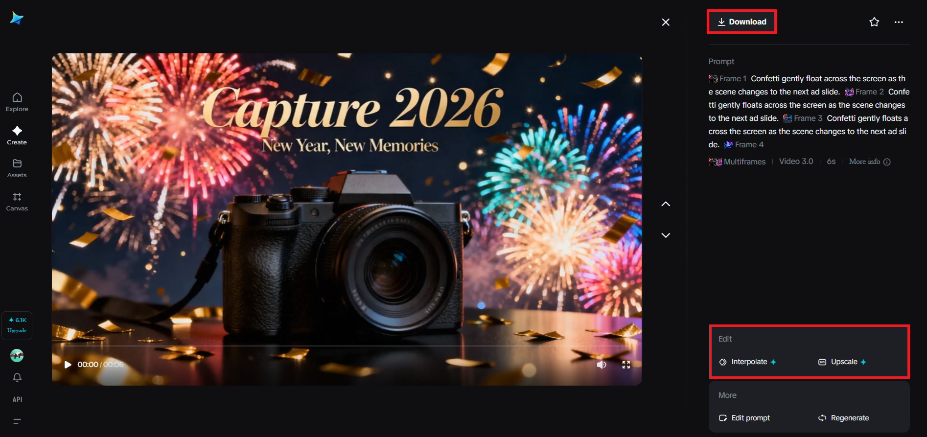 Preview and save your campaign video