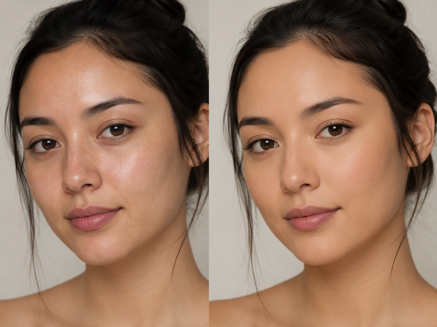 Dreamina virtual foundation try on prompt example 1: Natural Foundation Shade Preview