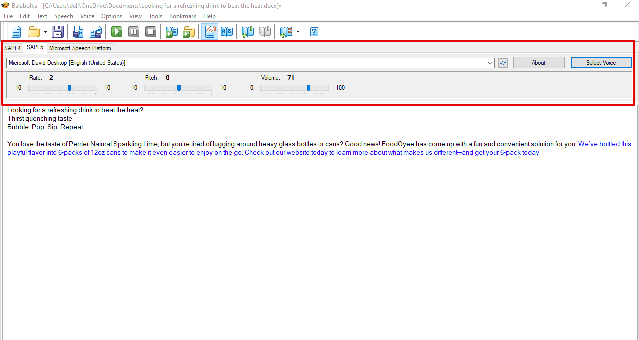 Balabolka para uso comercial
