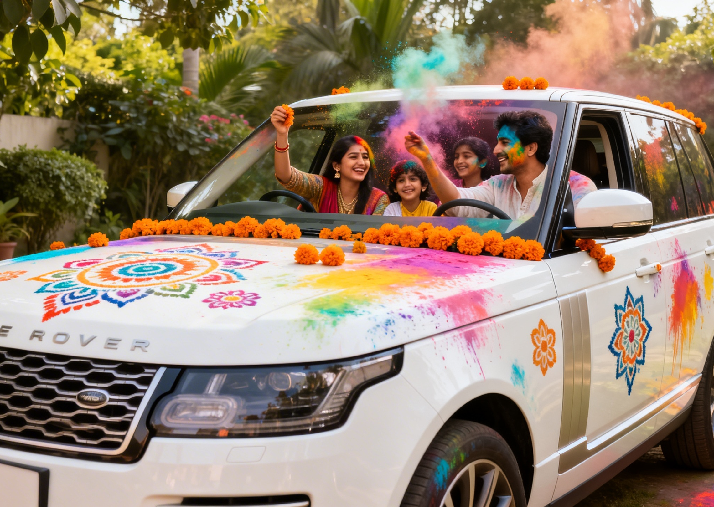 holi photo for car  background