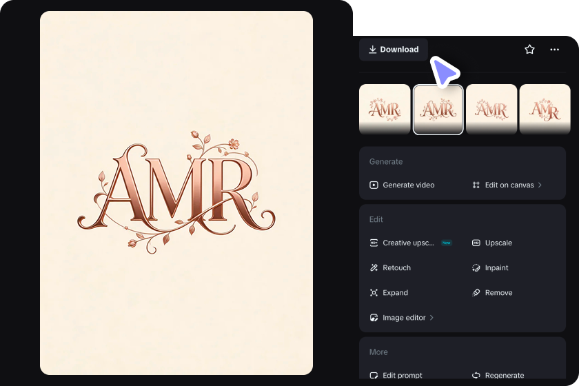 Download your monogram