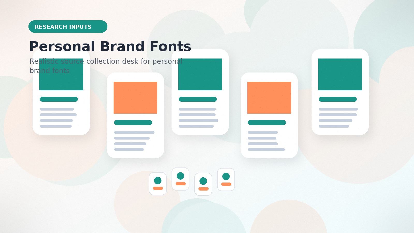 Personal Brand Fonts realistic research inputs visual for personal brand fonts