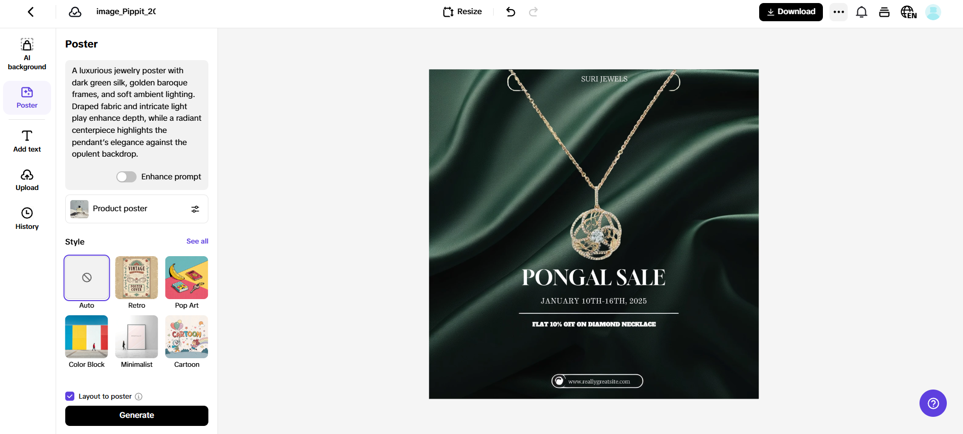 AI poster maker