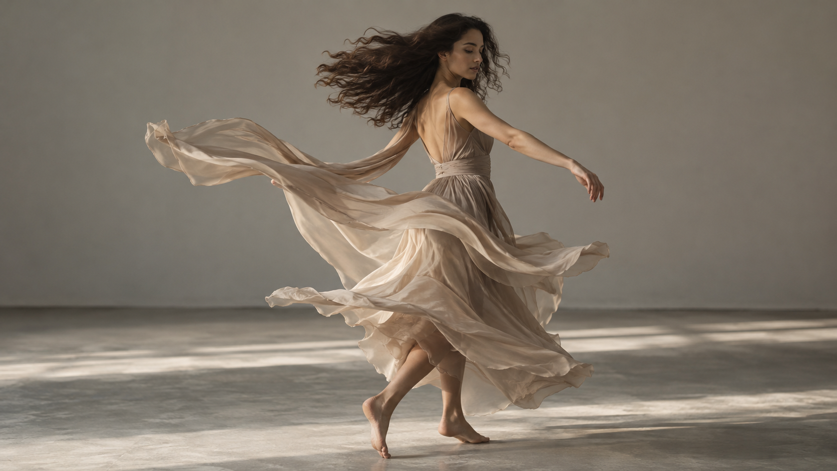 A Silk Scarf Caught in a Breeze example for trending slow motion capcut template 2026