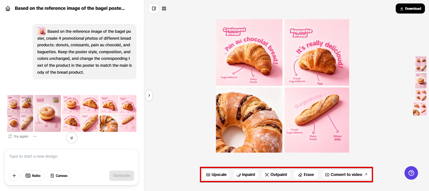Herramientas de edición en diseño de IA