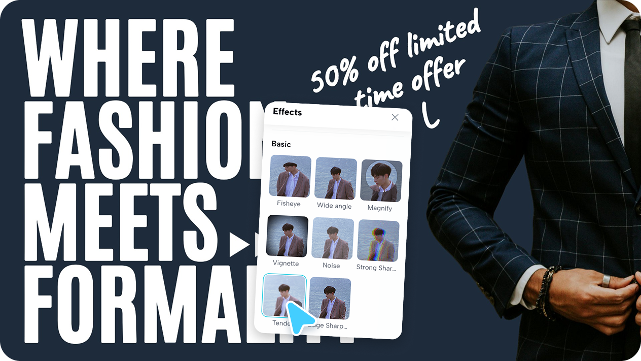 強力な編集ツールを使ったカスタムポスターデザイン