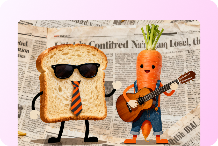 เครื่องมือ AI สำหรับภาพโซเชียลมีเดียที่สดใสและน่าขำ