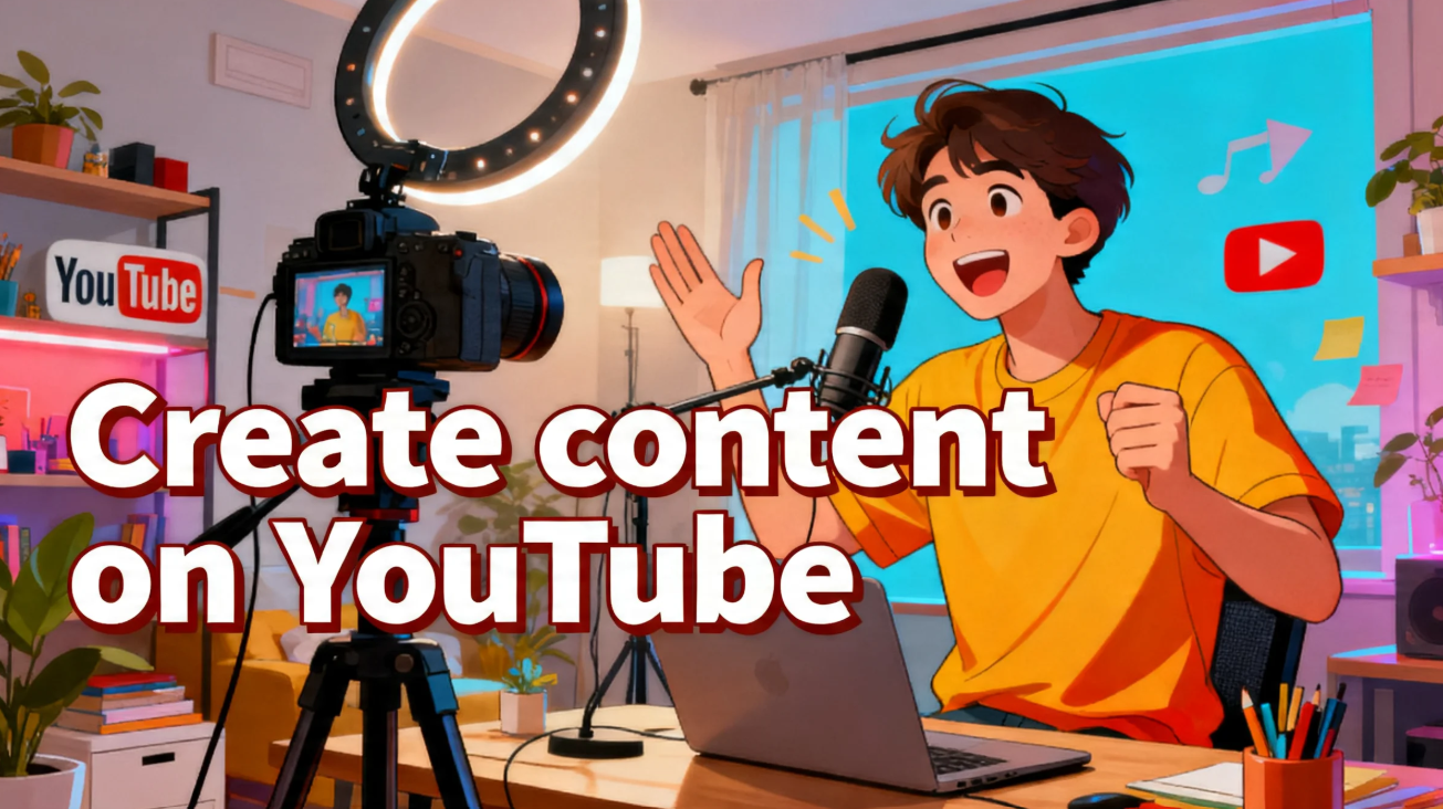 Create content on YouTube