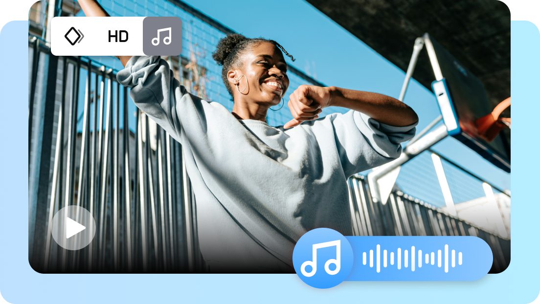 Produce rhythmic music with videos you want