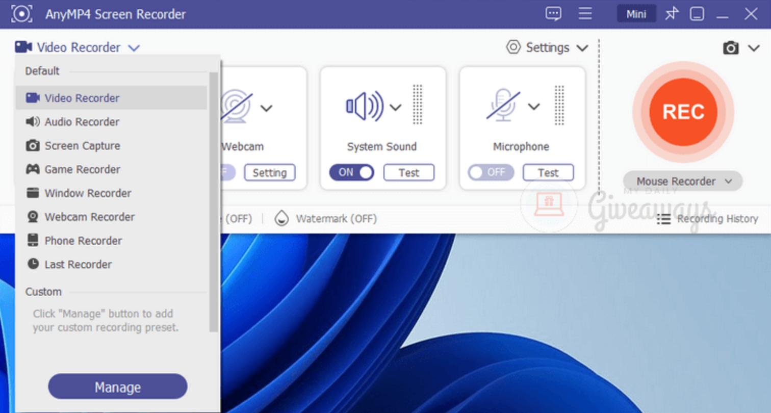 AnyMP 4レコーダーとは何ですか?