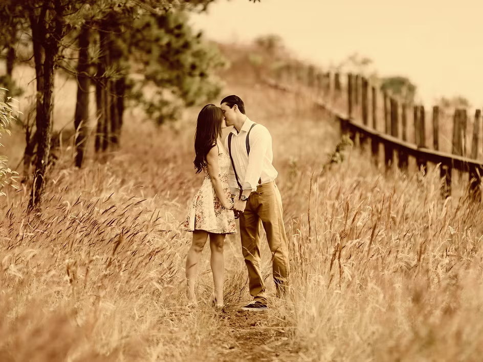 Nostalgic, warm-toned photo