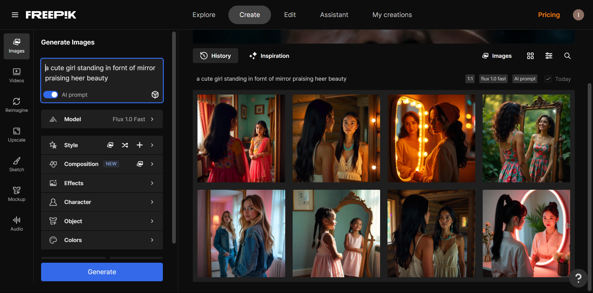 Freepik - gerador de imagens com IA gratuito e sem restrições