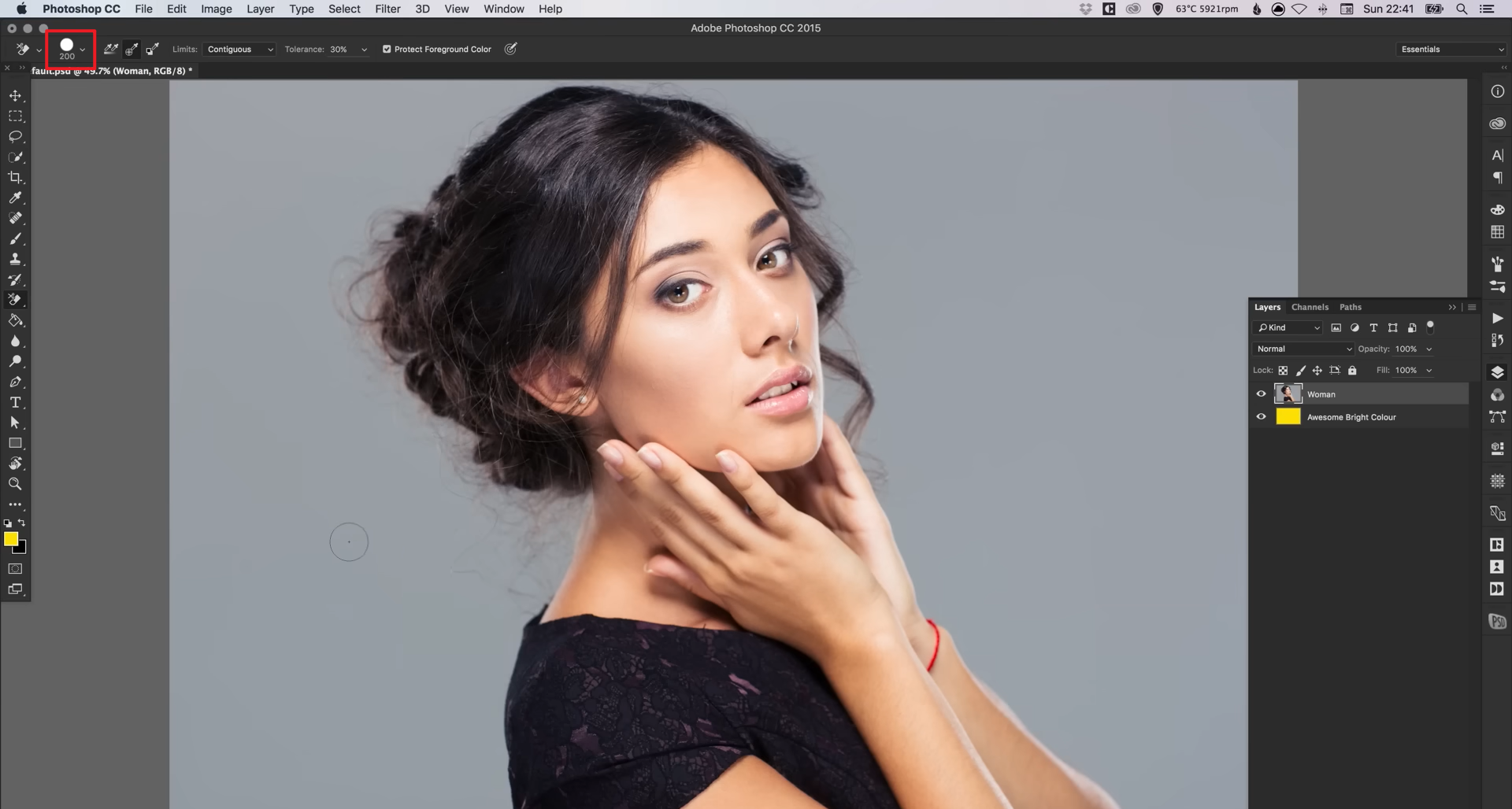 remove background in Photoshop