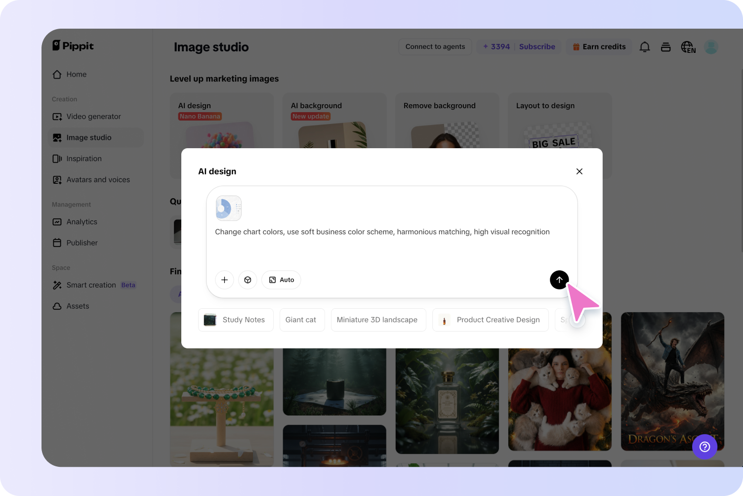 Step 2: Edit Your Chart with AI Prompts