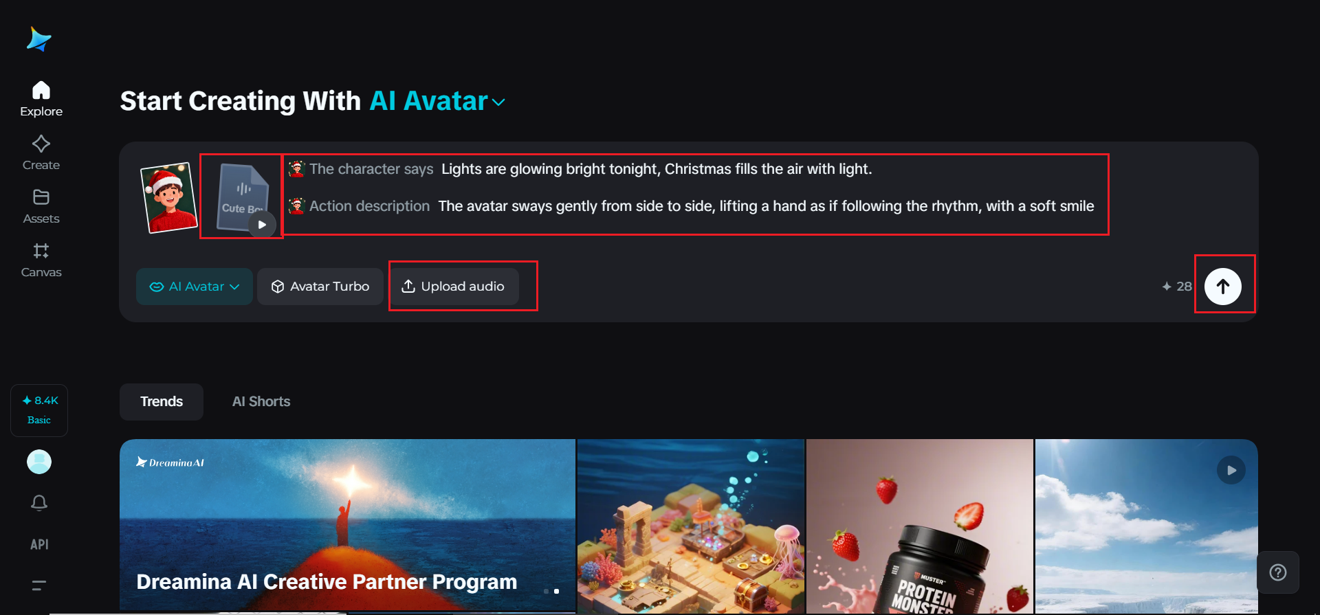Add song and generate your music video