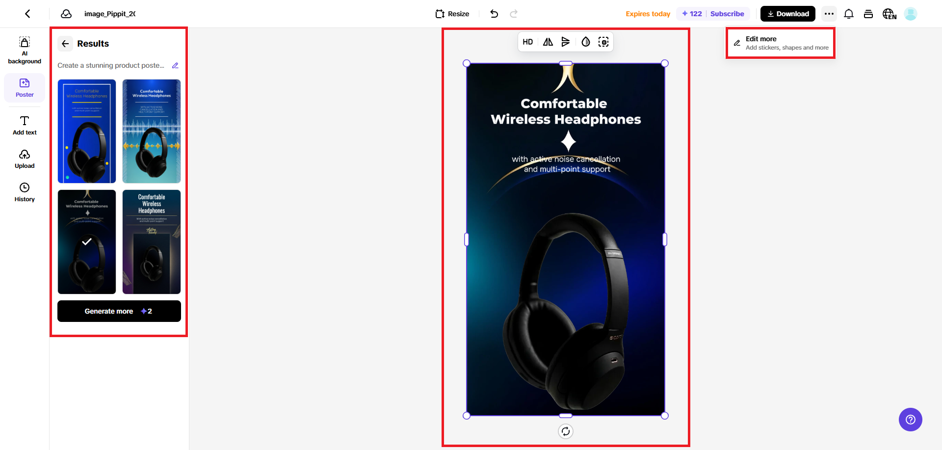 Finalize your poster