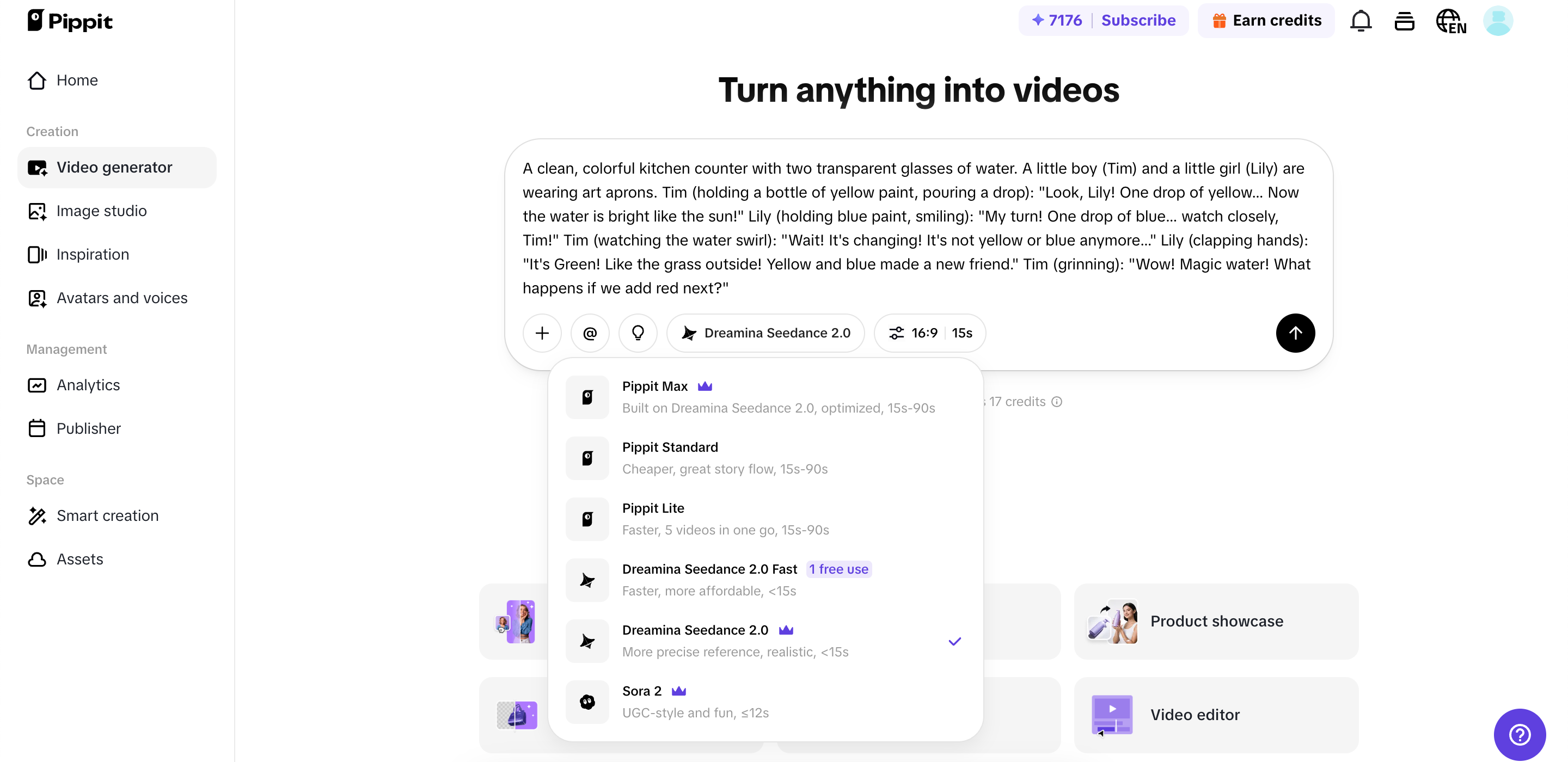 Open video generator