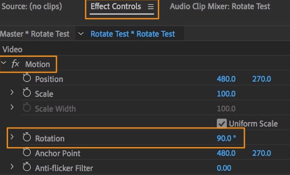 Rotate video