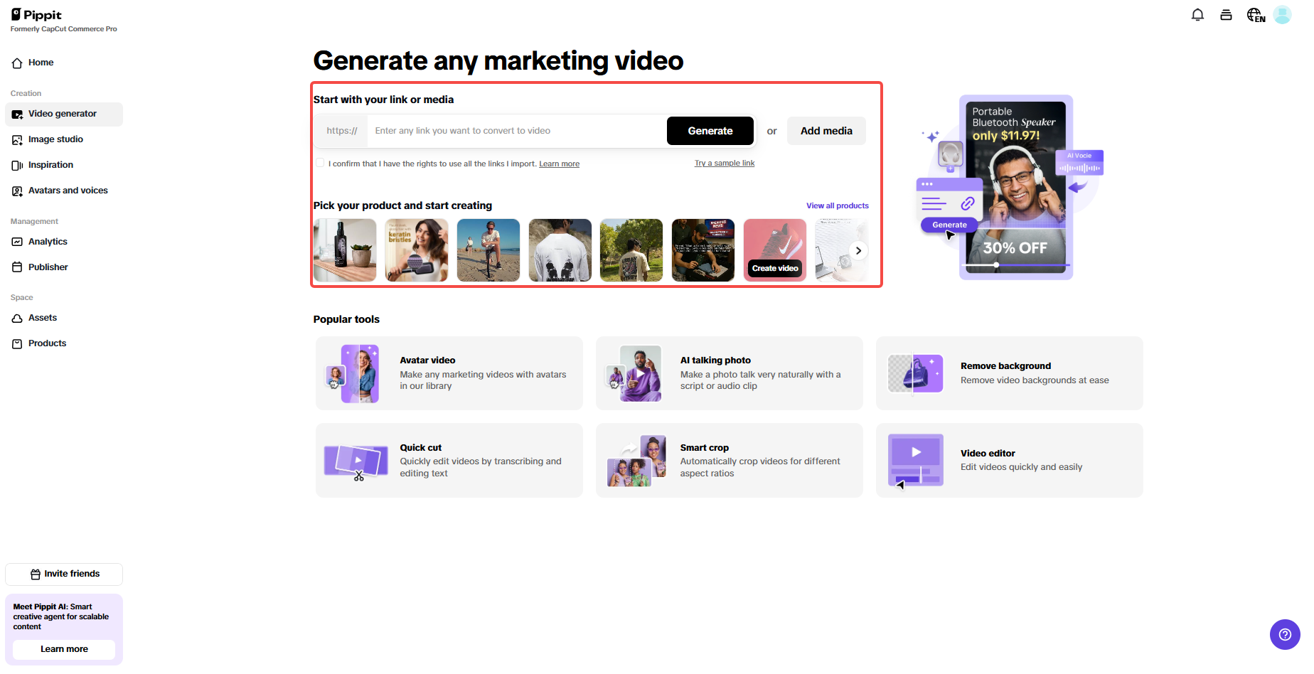 Geração de conteúdo com IA