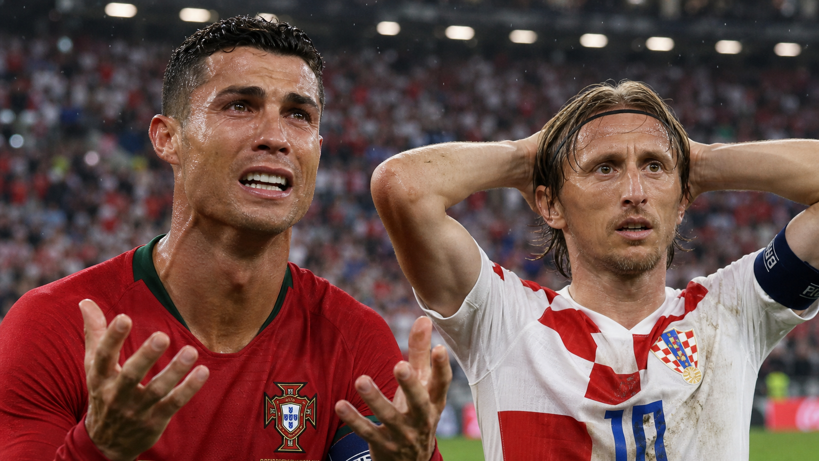 Portugal gegen Kroatien VAR Poster Aufforderungen Beispiel 2