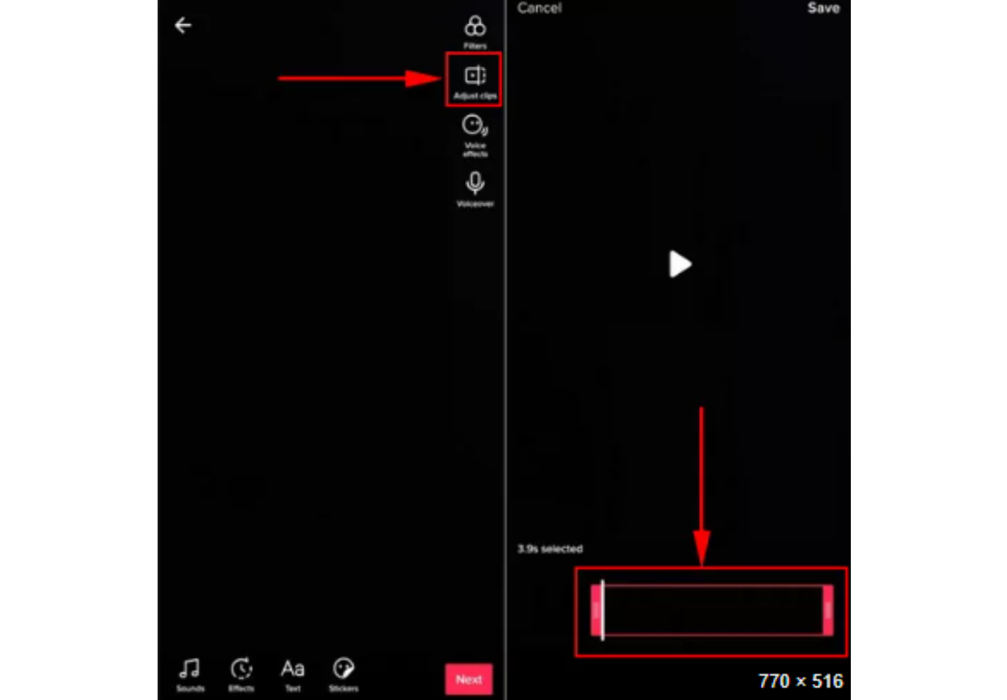 Adjusting the photo duration on TikTok
