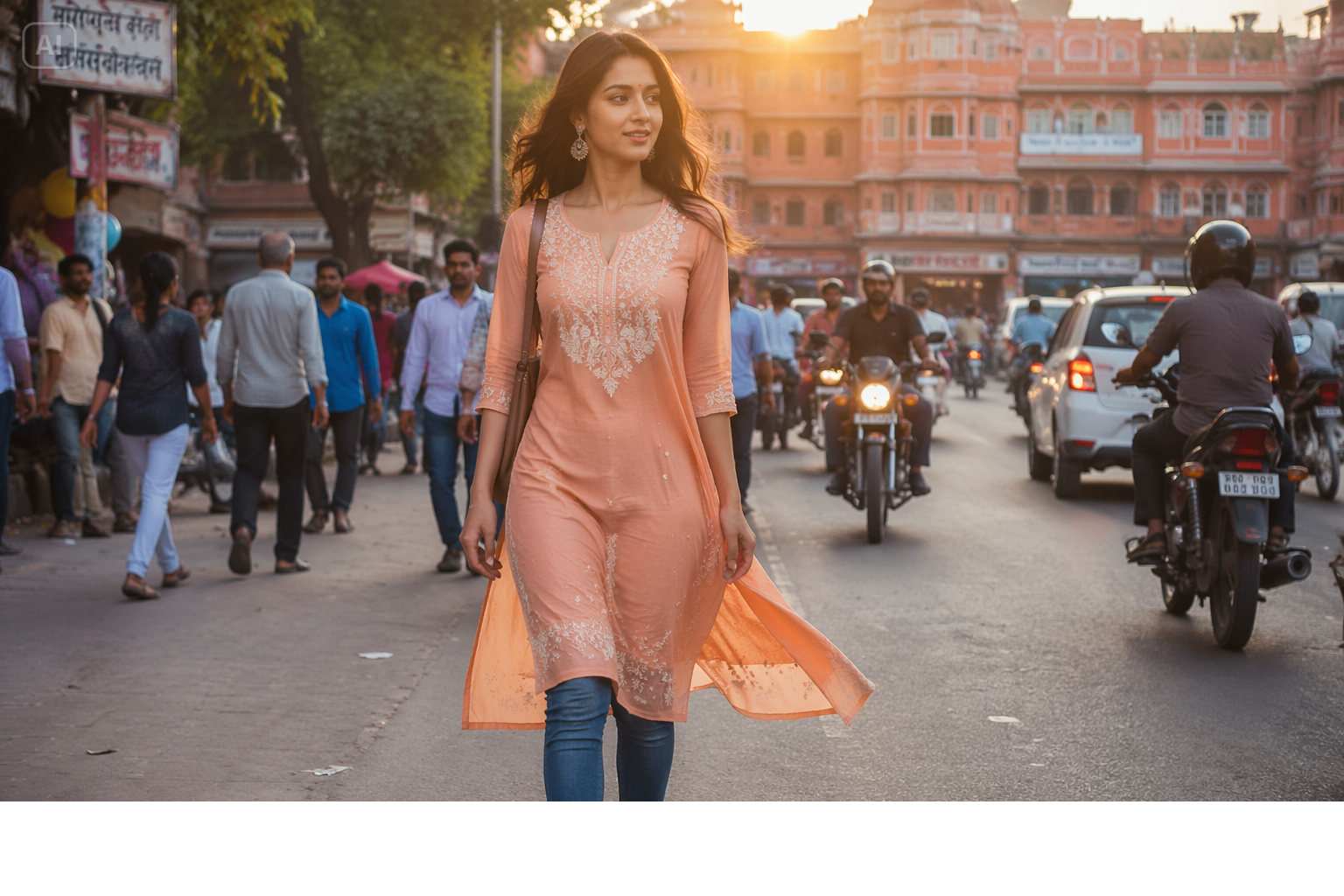 Kurti Denim AI Prompt features
