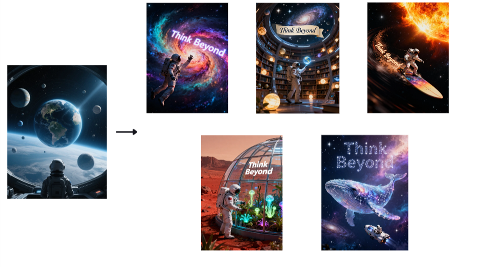 Creative extension feature in Dreamina