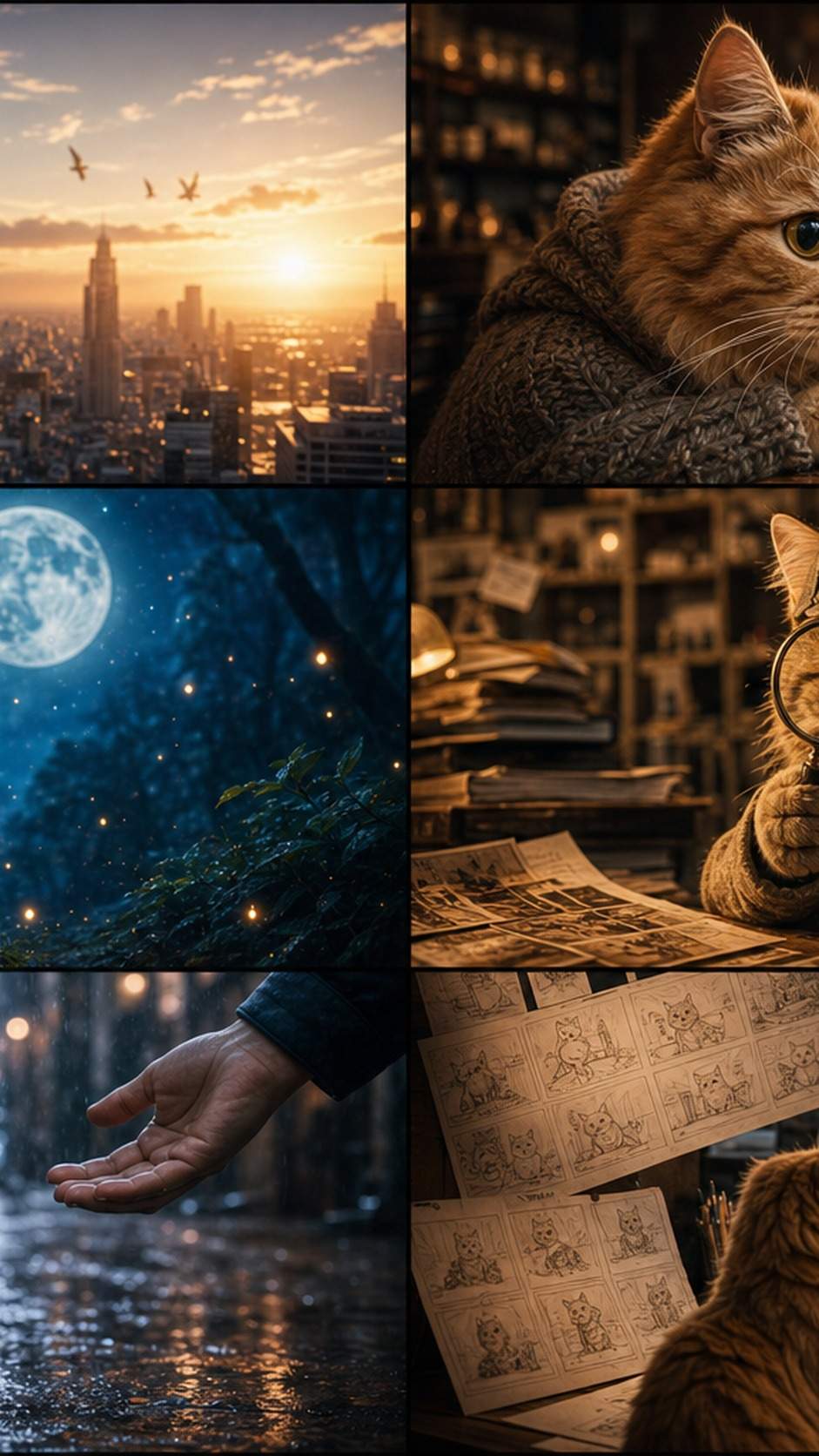 AI Cat Story Generator mobile hero