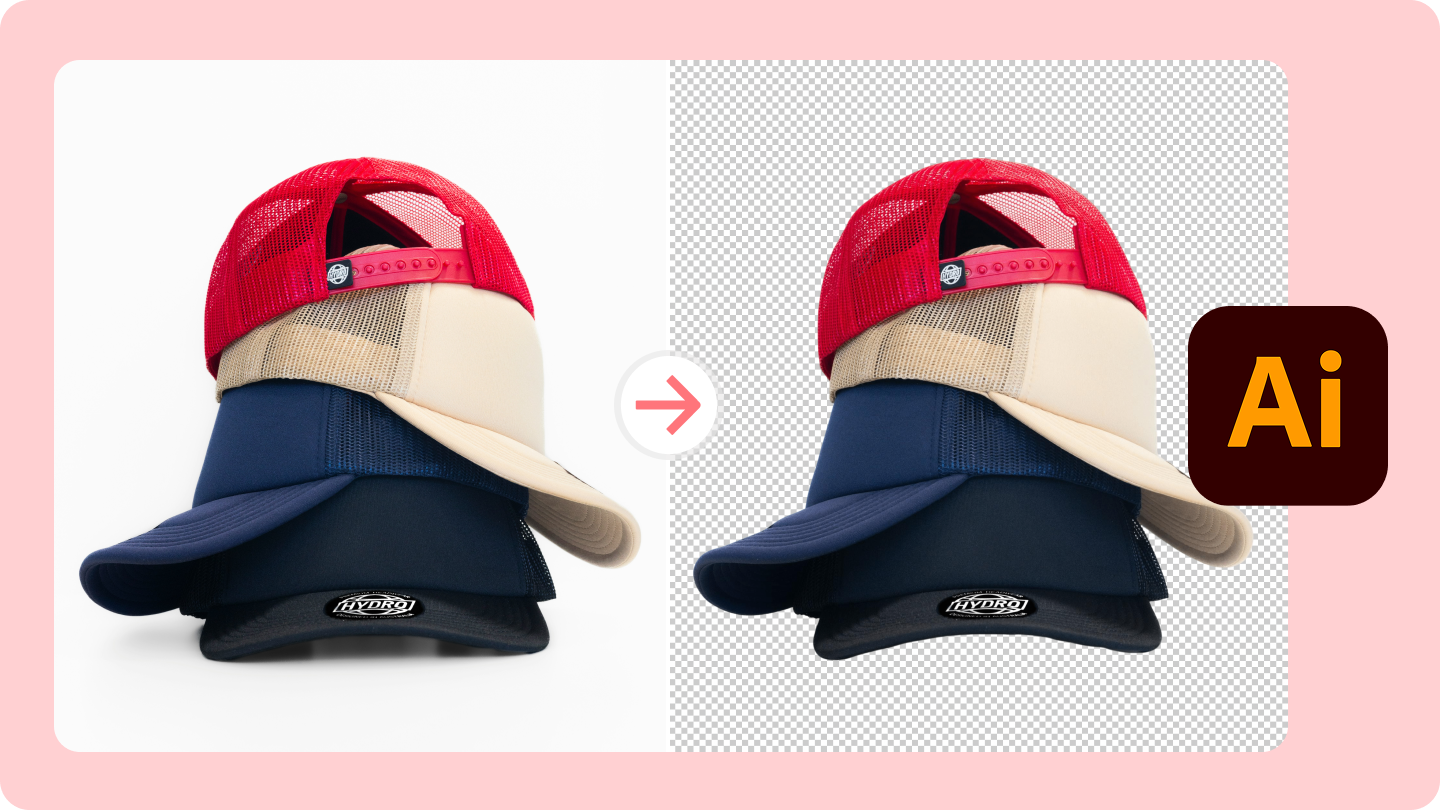 how to remove white background in illustrator