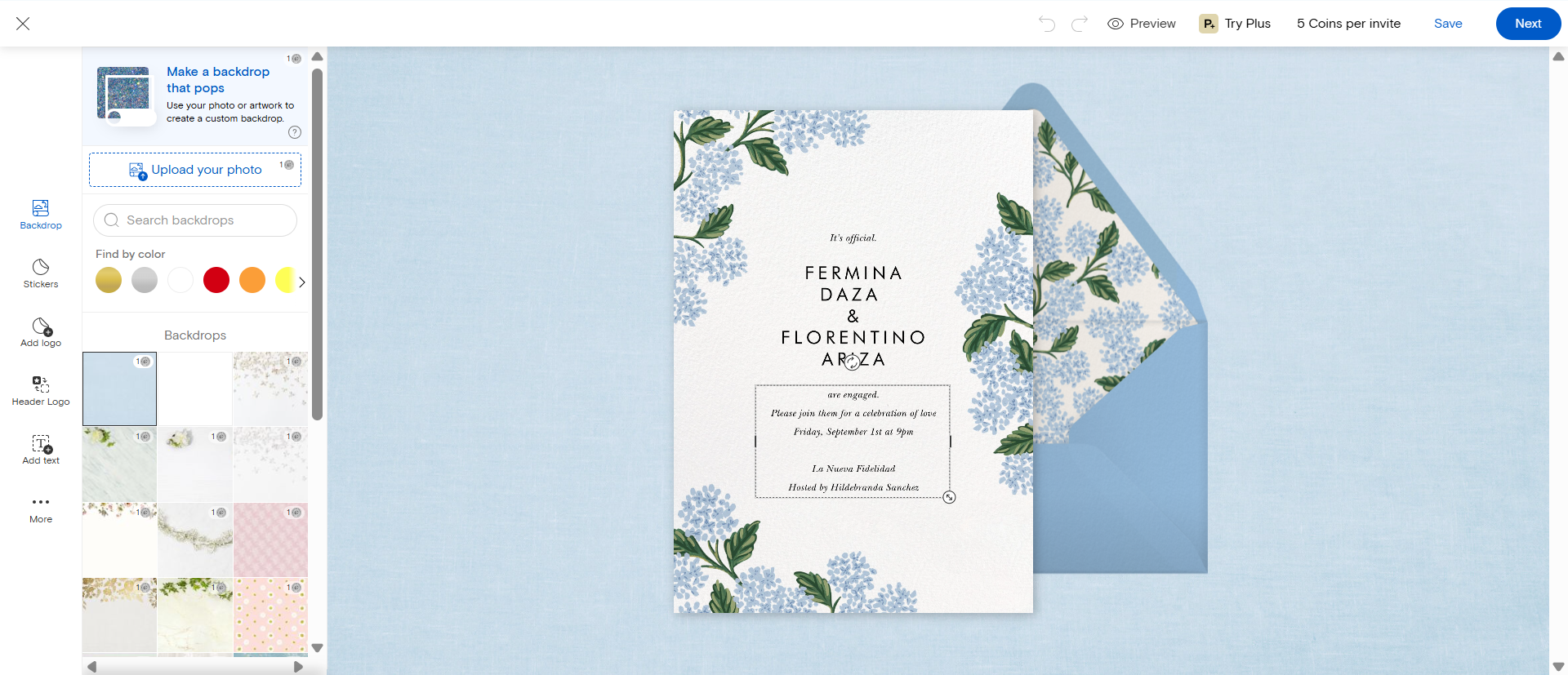 betrothal invitation cards